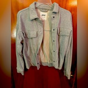 Aerie Button up jacket light grey